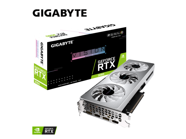 Gigabyte GeForce RTX 3060 VISION OC 12GB GDDR6 GV-N3060VISION OC-12GD Video Card